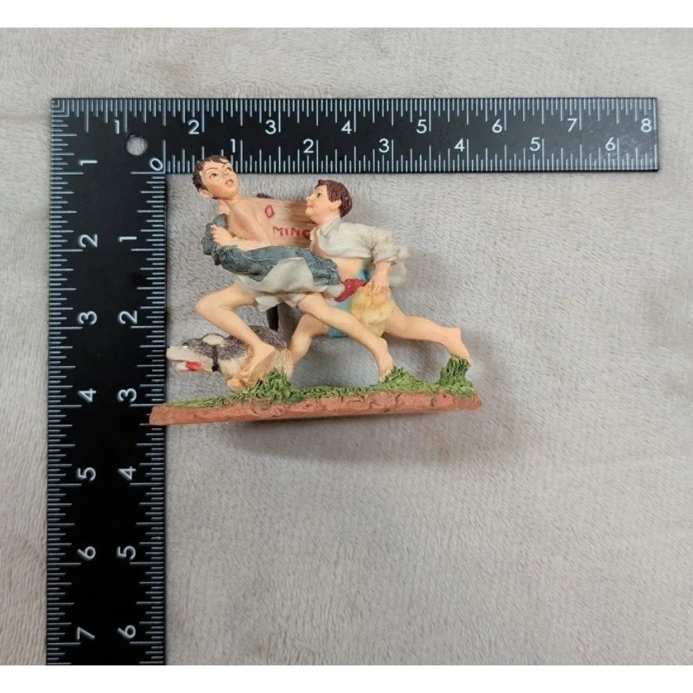 Norman Rockwell No Swimming Figurine Dave Grossman Creations Sat Evening Post
